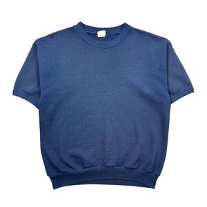 VTG Honors Sport Crewneck Sweatshirt Men Large Blue Bodybuilding Rag Top Gym